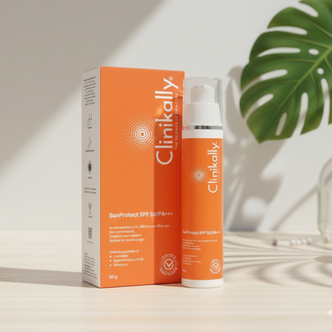 clinikally sunprotect sunscreen spf 50/pa+++, view uses, price, benefits, review